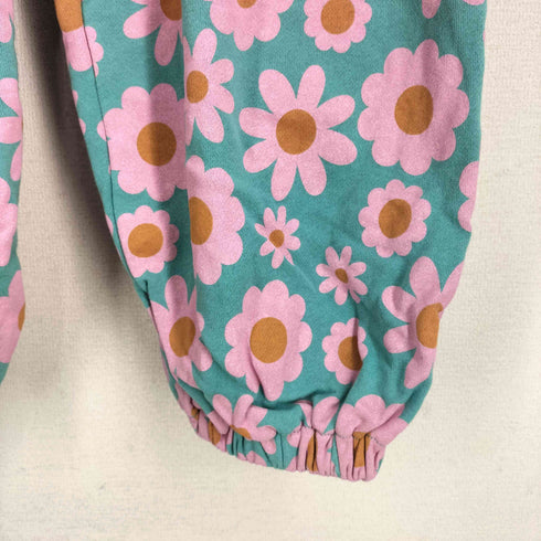 LINK@×LITTC 花柄 スウェットパンツ レディース LL