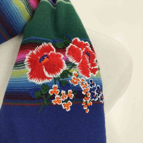 ズッカ ZUCCa 99AW 花柄 刺繍 ストール レディース FREE