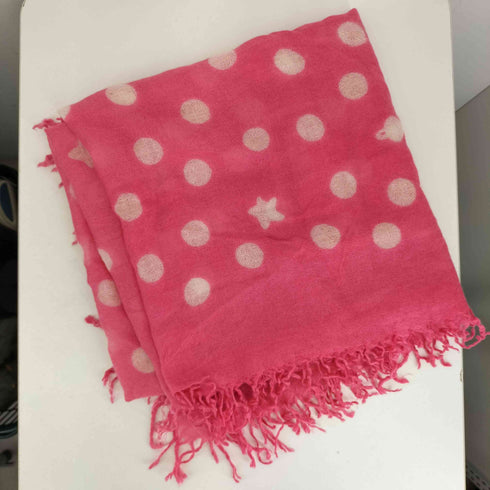 ツモリチサト TSUMORI CHISATO CASHMERE 100% 水玉 カシミヤ 大判 ストール レディース