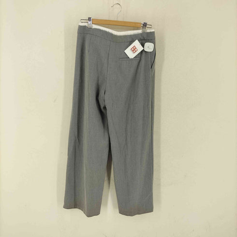 ザラ ZARA WIDE-LEGパンツ ダブルウエストバンド レディース M
