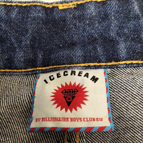 アイスクリーム ICE CREAM RUNNING DOG ペイントデニムパンツ メンズ 34