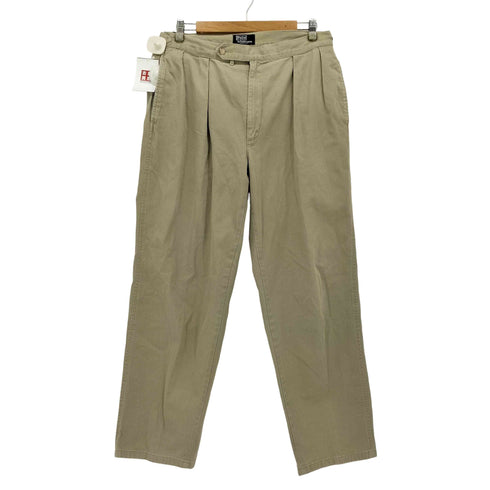 ポロバイラルフローレン Polo by RALPH LAUREN 90S USA製 クレストロゴ サイドアジャスター チノパンツ メンズ W36L32