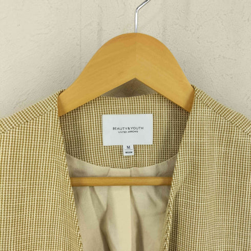 ビューティーアンドユースユナイテッドアローズ BEAUTY & YOUTH UNITED ARROWS ハウンドトゥースミドルジャケット レディース M