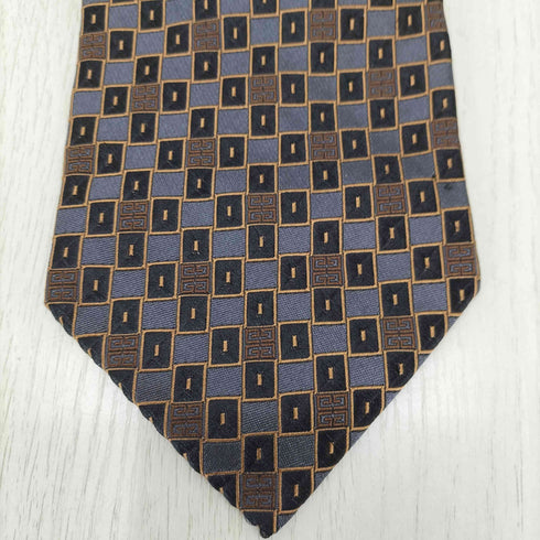 ジバンシィ GIVENCHY 総柄 シルクネクタイ メンズ