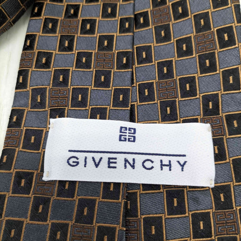 ジバンシィ GIVENCHY 総柄 シルクネクタイ メンズ