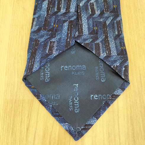 レノマ renoma PARIS cravate 総柄シルクネクタイ メンズ