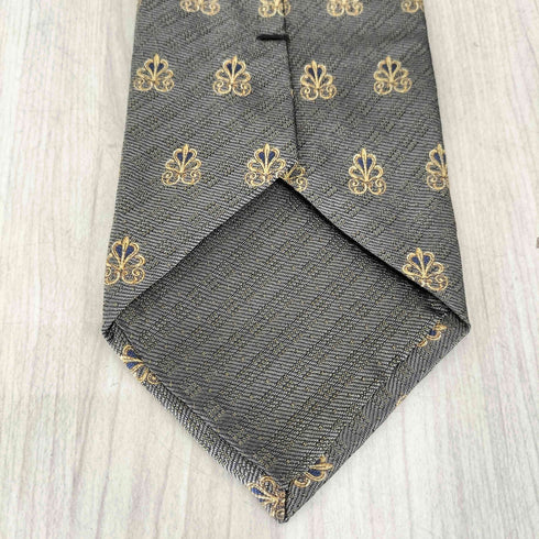 KIMIJIMA COLLECTION 刺繍デザインシルクネクタイ メンズ