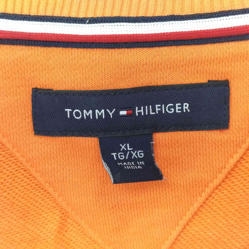 トミーヒルフィガー TOMMY HILFIGER ワンポイント刺繍 クルーネック 長袖 スウェット メンズ import:XL