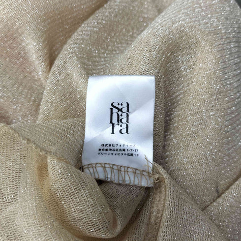 サハラ sahara Glitter Sheer Top グリッターシアートップス レディース