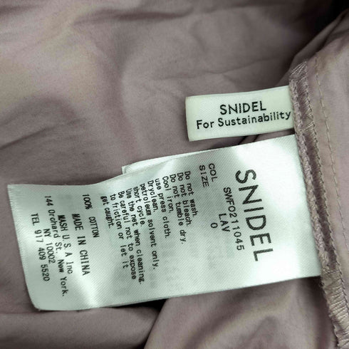 スナイデル snidel 21SS ORGANICSボリュームミニワンピース レディース JPN:0