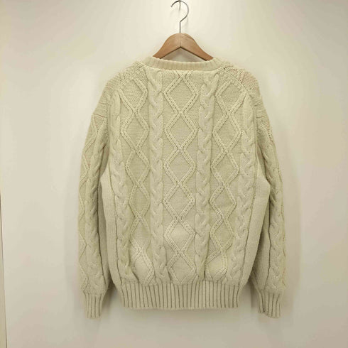 レイ REI 裏地 GORE-TEX クルーネック ケーブル編み セーター メンズ import:L