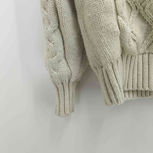 レイ REI 裏地 GORE-TEX クルーネック ケーブル編み セーター メンズ import:L