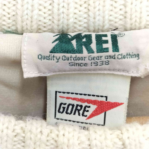 レイ REI 裏地 GORE-TEX クルーネック ケーブル編み セーター メンズ import:L