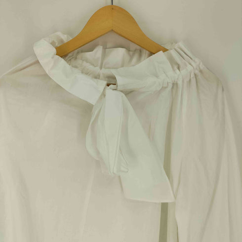 ナチュラルビューティーベーシック NATURAL BEAUTY BASIC 24SS ビッグボウブラウス レディース JPN:M