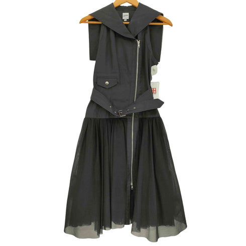 ジャンポールゴルチエセットプルミエ Jean Paul GAULTIER for SEPT PREMIERES ダブルジップ ライダースチュールワンピース レディース EUR:38