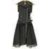 ジャンポールゴルチエセットプルミエ Jean Paul GAULTIER for SEPT PREMIERES ダブルジップ ライダースチュールワンピース レディース EUR:38