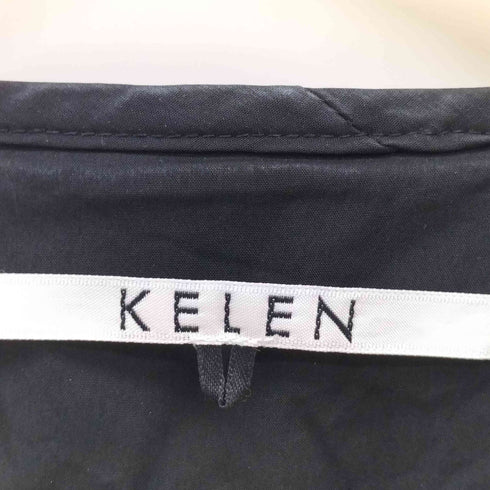 ケレン kelen 22AW キルティング アシンメトリー ノーカラー コート レディース