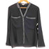 ヘルムートラング HELMUT LANG ラムレザー 切替 Vネック シアーシャツ レディース import:M