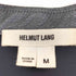 ヘルムートラング HELMUT LANG ラムレザー 切替 Vネック シアーシャツ レディース import:M