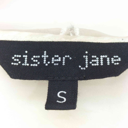 シスタージェーン SISTER JANE シアー パールボタン バフスリーブ ボウタイ セーラーカラー ブラウス レディース import:S