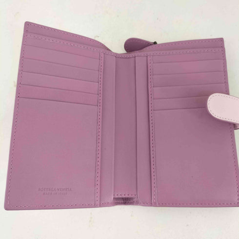 ボッテガヴェネタ BOTTEGA VENETA イントレチャート レザー 編み込み 2つ折り 財布 レディース