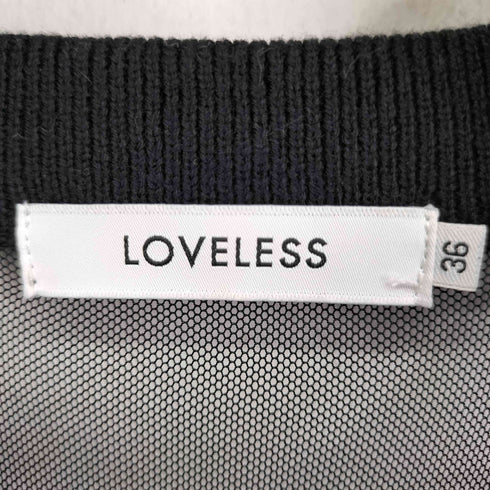 ラブレス LOVELESS レース切替 ニットベスト レディース JPN:36