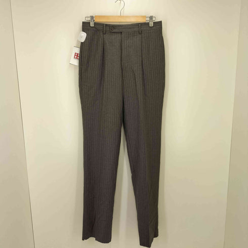 エルメネジルドゼニア Ermenegildo Zegna 段返り3B ストライプ テーラードジャケット タックスラックス スーツセットアップ メンズ JPN:46