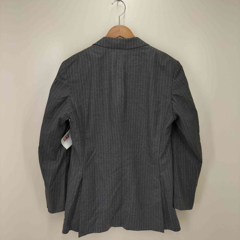 エルメネジルドゼニア Ermenegildo Zegna 段返り3B ストライプ テーラードジャケット タックスラックス スーツセットアップ メンズ JPN:46