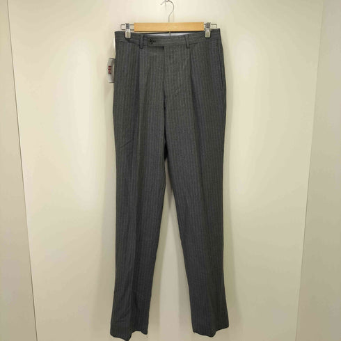 エルメネジルドゼニア Ermenegildo Zegna 段返り3B ストライプ テーラードジャケット タックスラックス スーツセットアップ メンズ JPN:46