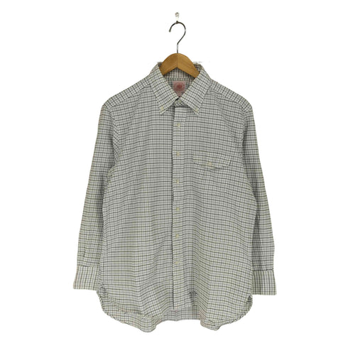 ジェイプレス J.PRESS チェック柄1ポケットBDシャツ メンズ LL