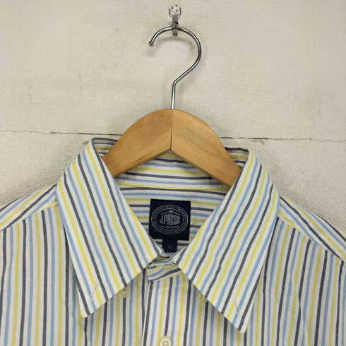 ジェイプレス J.PRESS シアサッカーストライプシャツ メンズ LL