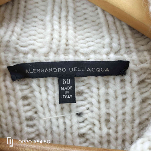 アレッサンドロデラクア Alessandro dellAcqua イタリア製 トルグボタン プルオーバーニット メンズ JPN:50