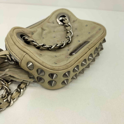 レベッカミンコフ REBECCA MINKOFF スタッズ レザー タッセル ショルダー ポーチ レディース