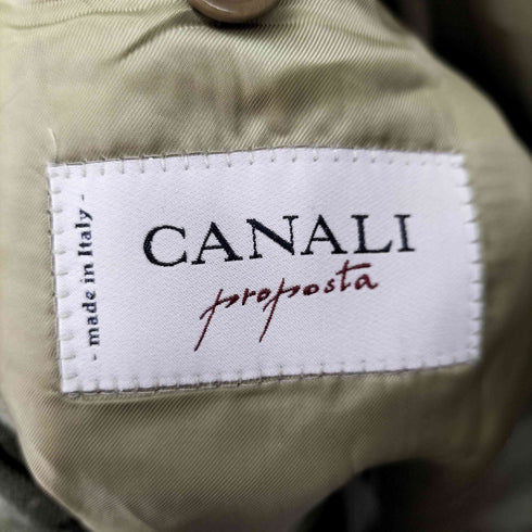 カナーリ CANALI リネン混 3B テーラードジャケット メンズ EUR:52