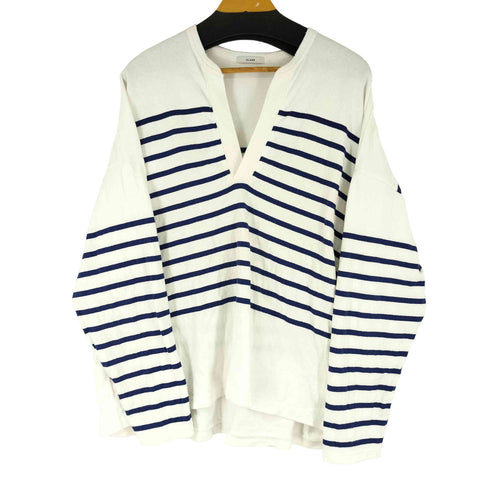 クラネ CLANE WIDE HENRY NECK BORDER TOPS レディース JPN:2