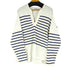クラネ CLANE WIDE HENRY NECK BORDER TOPS レディース JPN:2