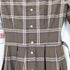 マーガレットハウエル MARGARET HOWELL 旧ロゴ ベルト付 ノーカラー チェック ワンピース レディース JPN:2