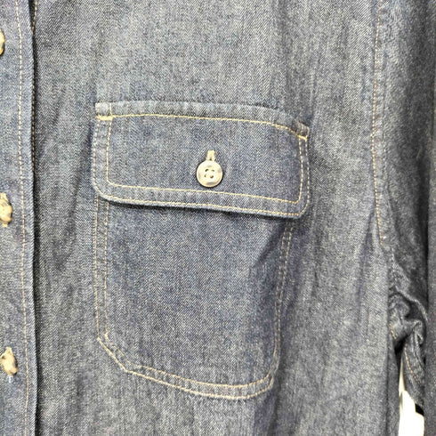 ユニクロジェイダブリューアンダーソン UNIQLO JW ANDERSON 25SS デニムシャツワンピース Lサイズ レディース JPN:L