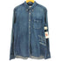 ユニフォームエクスペリメント uniform experiment DAMAGED DENIM B.D SHIRT メンズ 4