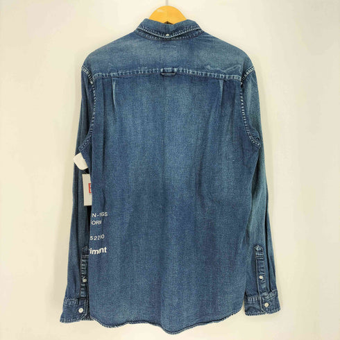 ユニフォームエクスペリメント uniform experiment DAMAGED DENIM B.D SHIRT メンズ 4