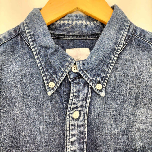 ユニフォームエクスペリメント uniform experiment DAMAGED DENIM B.D SHIRT メンズ 4