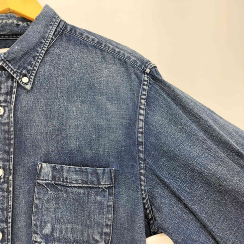 ユニフォームエクスペリメント uniform experiment DAMAGED DENIM B.D SHIRT メンズ 4