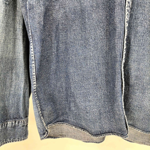 ユニフォームエクスペリメント uniform experiment DAMAGED DENIM B.D SHIRT メンズ 4