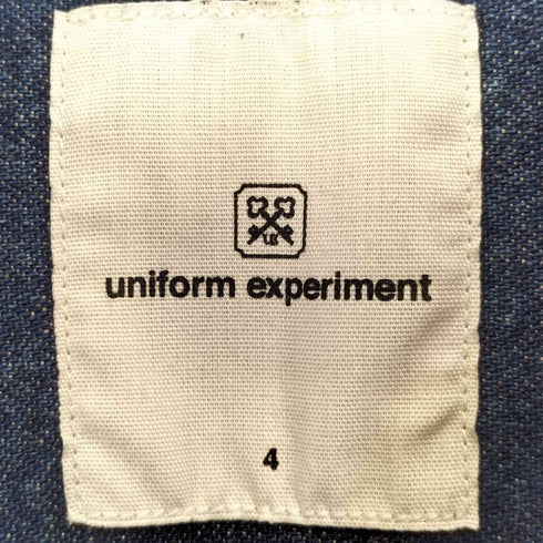 ユニフォームエクスペリメント uniform experiment DAMAGED DENIM B.D SHIRT メンズ 4