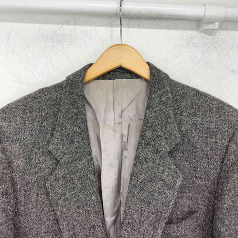 ハリスツイード Harris Tweed カナダ製 ウール ツイード クルミボタン 2Bテーラードジャケット メンズ