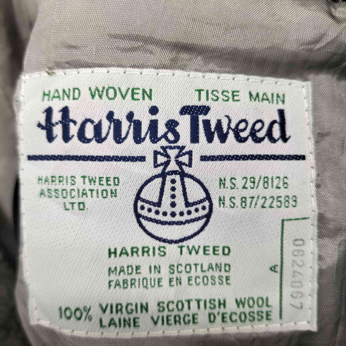 ハリスツイード Harris Tweed カナダ製 ウール ツイード クルミボタン 2Bテーラードジャケット メンズ