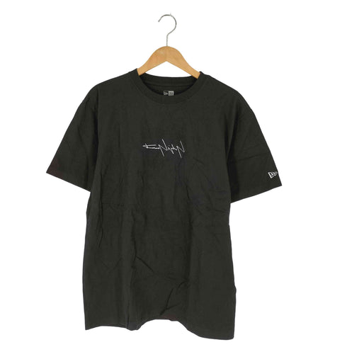 ヨウジヤマモトプールオム Yohji Yamamoto POUR HOMME 20SS コラボ フロントロゴ刺繍 バックプリント S/S Tシャツ メンズ JPN:XL