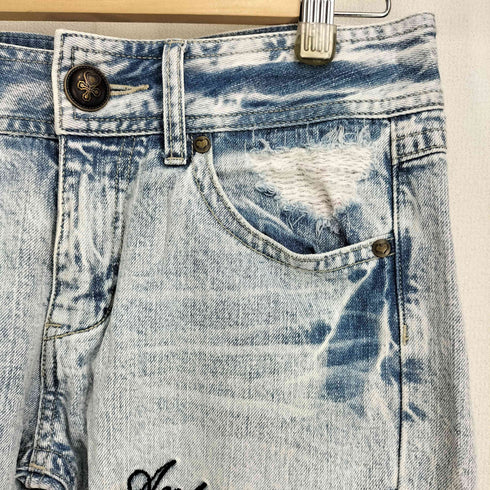 アンクルージュ Ank Rouge ダメージストレートデニムパンツ レディース JPN:M