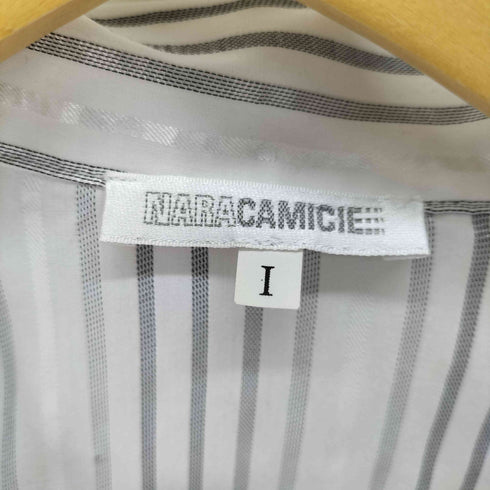 ナラカミーチェ NARACAMICIE ストライプギャザーシャツ レディース JPN:1