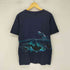 ギルダン GILDAN 90-00s カナダ製 HABITAT XCIII アニマル アート 両面プリント クルーネック Tシャツ メンズ import:M
